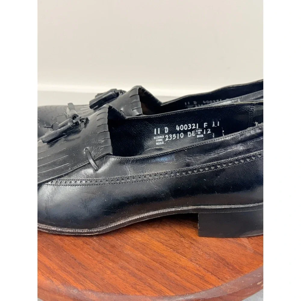 Florsheim Black Tassel Kiltie Loafers